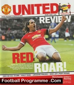 Manchester United v Burnley 2015 - football programme