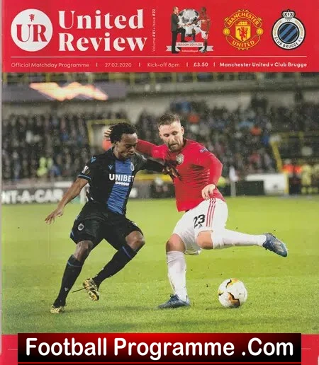 Manchester United v Club Brugge 2020 – Europa League