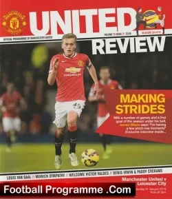 Manchester United v Leicester City 2015 - football programme