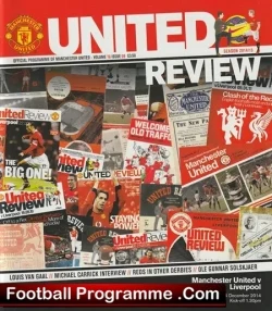 Manchester United v Liverpool 2014 - football programme