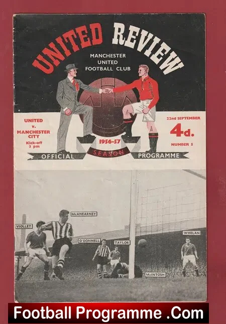 Manchester United v Manchester City 1956 – Plus Match Token