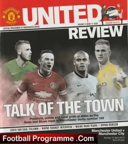 Manchester United v Manchester City 2015 - football programme