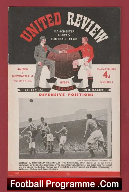 Manchester United v Newcastle United 1952 – 1950’s Man Utd