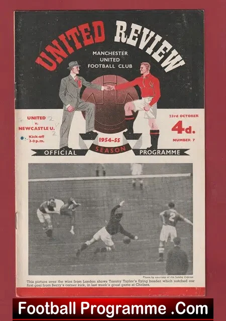 Manchester United v Newcastle United 1954 – 1950’s Man Utd