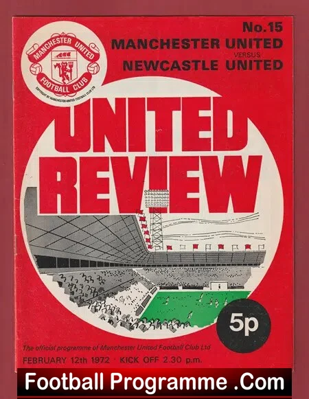 Manchester United v Newcastle United 1972