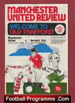 Manchester United v Norwich City 1976 – Debut Chris McGrath