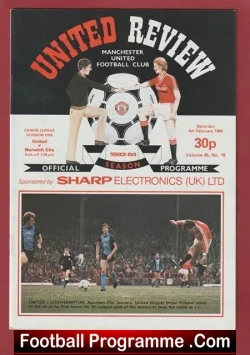 Manchester United v Norwich City 1984 – Man Utd