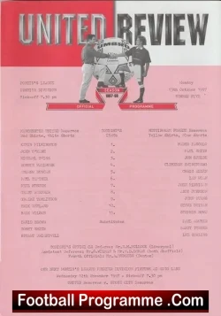 Manchester United v Nottingham Forest 1997 - Man Utd Reserves - football programme