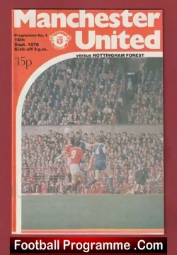 Manchester United v Nottingham Forest 1978 – Man Utd