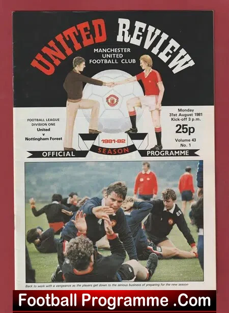 Manchester United v Nottingham Forest 1981