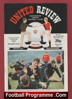 Manchester United v Nottingham Forest 1981
