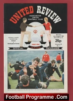 Manchester United v Nottingham Forest 1981 – Man Utd