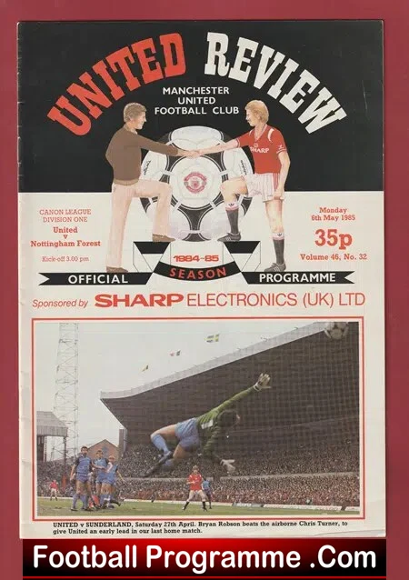 Manchester United v Nottingham Forest 1985 – Man Utd