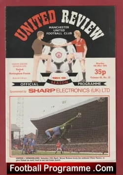 Manchester United v Nottingham Forest 1985 – Man Utd