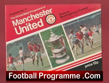 Manchester United v Nottingham Forest 1977 – Man Utd