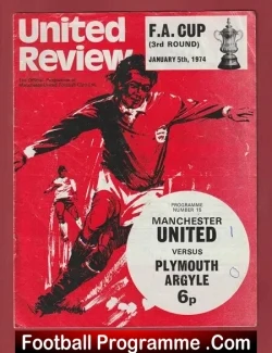 Manchester United v Plymouth Argyle 1974 – FA Cup
