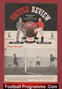 Manchester United v Portsmouth 1950 Man Utd Jeff Whitefoot Debt