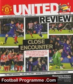 Manchester United v Southampton 2015 - football programme