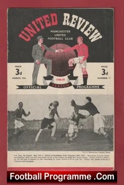 Manchester United v Stoke City 1949 – 1940’s Man Utd Programme