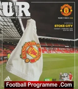Manchester United v Stoke City 2016 - football programme