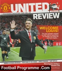 Manchester United v Swansea City 2014 - football programme