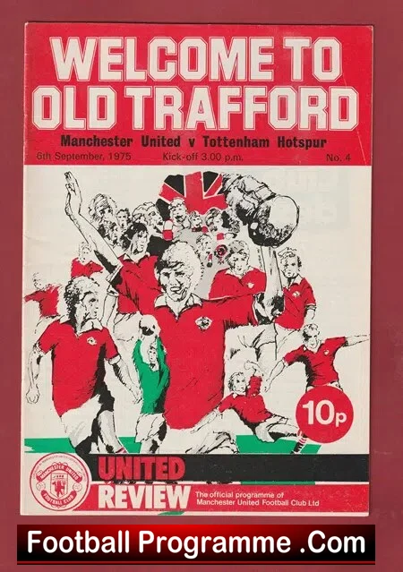 Manchester United v Tottenham 1975