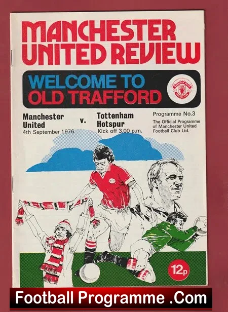 Manchester United v Tottenham 1976 – Man Utd