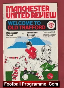 Manchester United v Tottenham 1976 – Man Utd
