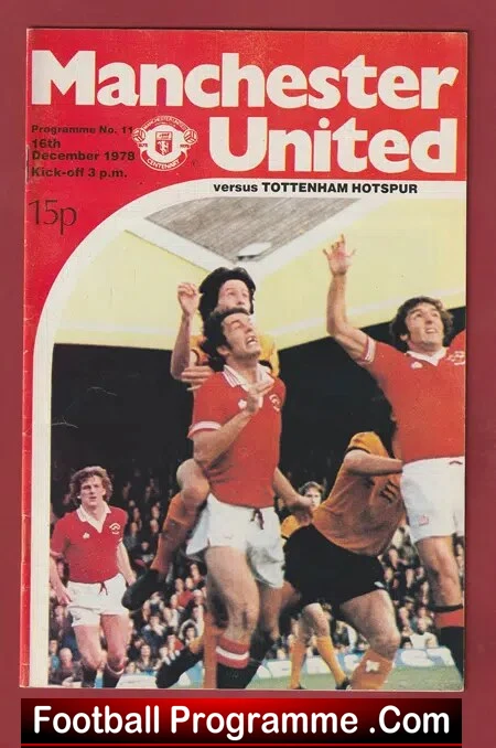 Manchester United v Tottenham 1978 – Man Utd