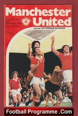 Manchester United v Tottenham 1978