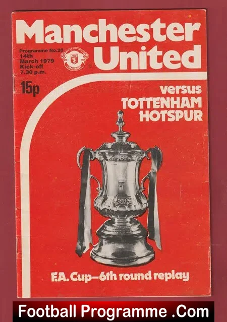 Manchester United v Tottenham 1979 – FA Cup – Man Utd