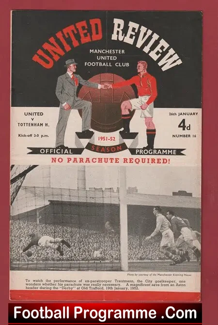 Manchester United v Tottenham Hotspur 1952 – Man Utd