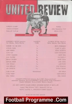 Manchester United v Tranmere Rovers 1997 – Man Utd Reserves