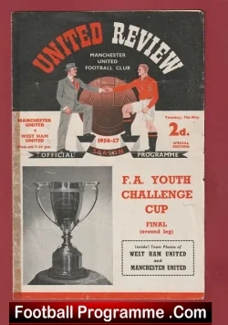 Manchester United v West Ham United 1957 – Man Utd Youth Cup