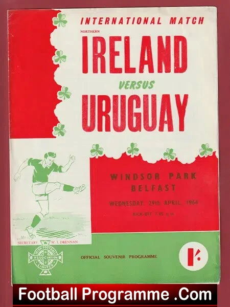 Northern Ireland v Uruguay 1964 – George Best First Irish 1st