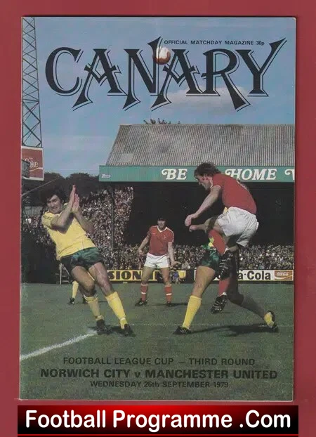 Norwich City v Manchester United 1979 – League Cup Man Utd