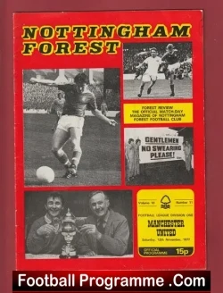Nottingham Forest v Manchester United 1977 – Man Utd
