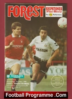 Nottingham Forest v Manchester United 1990 Alex Ferguson Saviour