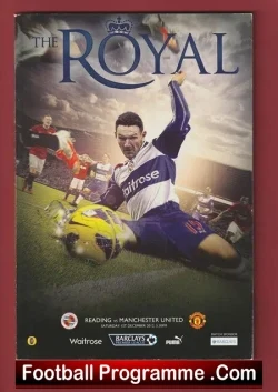 Reading v Manchester United 2012 - football programme