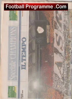 Roma v Manchester United 2008 – Souvenir Newspaper