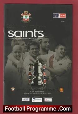 Southampton v Manchester United 2011 - 125 Years Anniversary - football programme