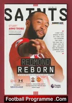 Southampton v Manchester United 2018 - football programme