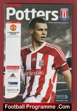 Stoke City v Manchester United 2011 - football programme