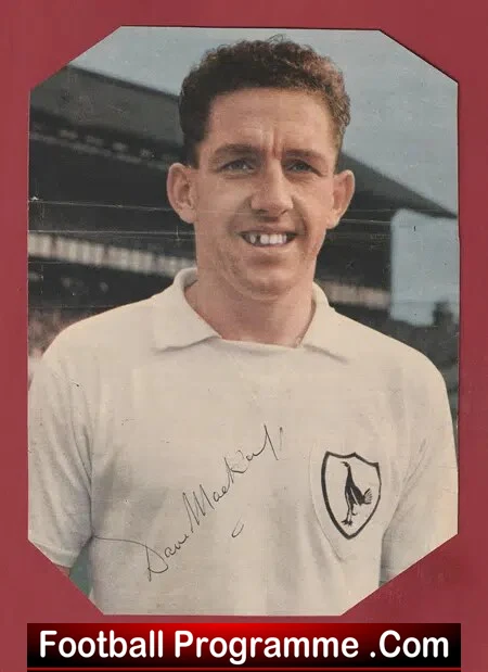 Tottenham Hotspur David Mackay Autograph Signed Picture 1970s
