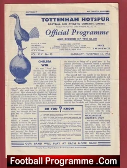 Tottenham Hotspur v Manchester United 1952 – Man Utd