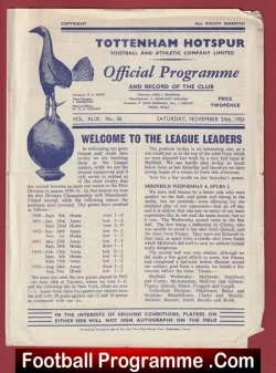 Tottenham Hotspur v Manchester United 1956 – Man Utd
