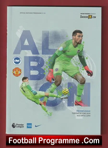 West Bromwich Albion v Manchester United 2020