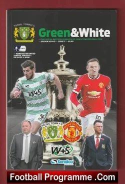 Yeovil Town v Manchester United 2015 - FA Cup - football programme