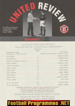 Manchester United v Aston Villa 1994 - Reserves + Beckham