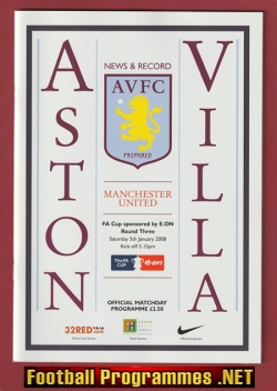 Aston Villa v Manchester United 2008 – FA Cup